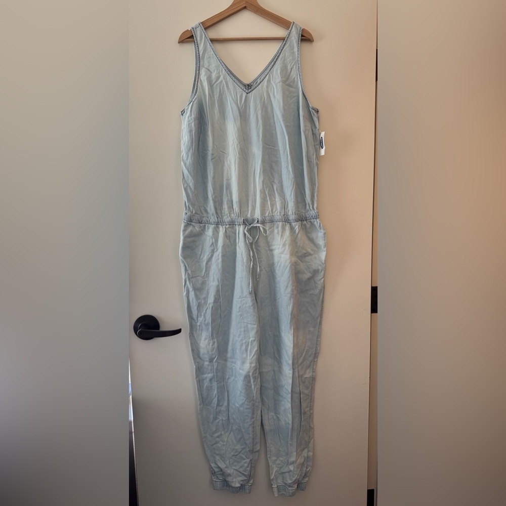 Old Navy Sky Blue Sleeveless Jumpsuit